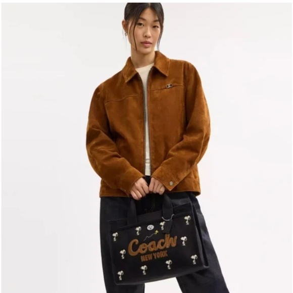 Authentic Coach X Peanuts Cargo Tote Bag With Snoopy Print - Picture 3 of 3